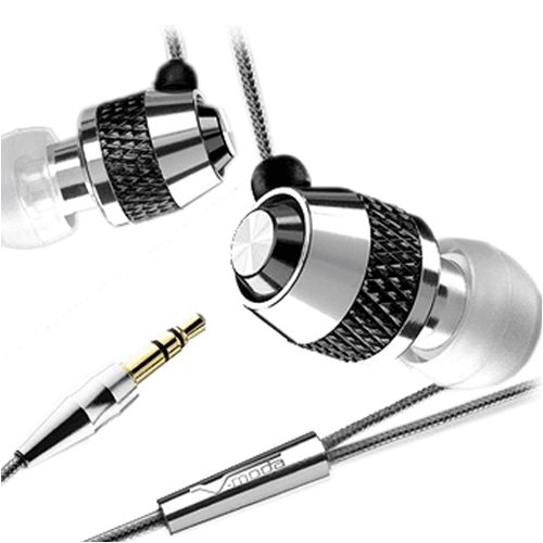 V-Moda Vibe Flashback Chrome Earbuds, Car Charger, Travel Charger, USB Sync Cable, and Protective White Silicone Case for Nano 2 - Complete Accessory Kit! - Includes TWO Bonus Cell Phone Straps, Put On Your Own Charms! - Image Accessories