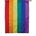 Outdoor Living : 28 inch Glitter Rainbow House Flag Banner Diversity Gay Premier