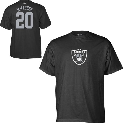 Reebok Oakland Raiders Darren McFadden Name & Number T-Shirt (X-Large)