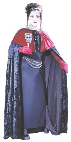 Diamond Velvet Black/Burgundy Cape