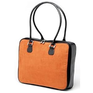 Pumpkin Faux Suede Bag by Mango Tango