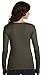 5001 Bella Ladies' Long Sleeve Crew Shirt (Chocolate / XL)