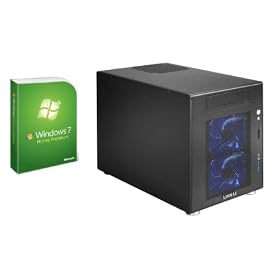 HeidePC� Mini - Gamer - Cube X58 [Power Fou] S 1366 * (Intel Quad Core i7 950 3.06 4x (3.33) GHz, Asus Rampage III GENE, 6Go DDR3, Nvidia GeForce GTX 460 1 Go, 1000 Go de disque dur, graveur DVD LG 24xDVD�RW LightScribe [incl. Win7 OS Familiale Premium 64 bits DVD]