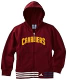 NBA Girls Cleveland Cavaliers Nothing But Net Full Zip Hood - R279Onca (Burgundy, Small)
