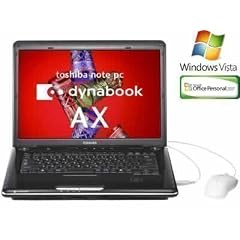 東芝 AX/53FBL C550/2.0G/1Gx2/160G/SMlti/VisPrem/Ofi2007Psl PAAX53FLPBL