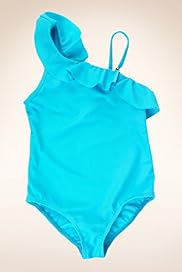 Asymmetric Neck Frill Swimsuit
