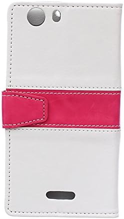 HENGHUA PU Leather Flip Wallet Card Holder Pouch Stand Back Case Cover for Wiko Ridge Fab 4G White