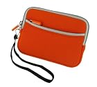 rooCASE Neoprene Sleeve (Orange) Carrying Case for Garmin nüvi 3450 3450LM 3490LMT 3750 3760LMT 3760T 3790LMT 3790T 4.3-Inch Portable GPS Navigator