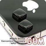 GUM Strap Charm Button for iPhone 4/3G(S) and Cell Phones (Black)