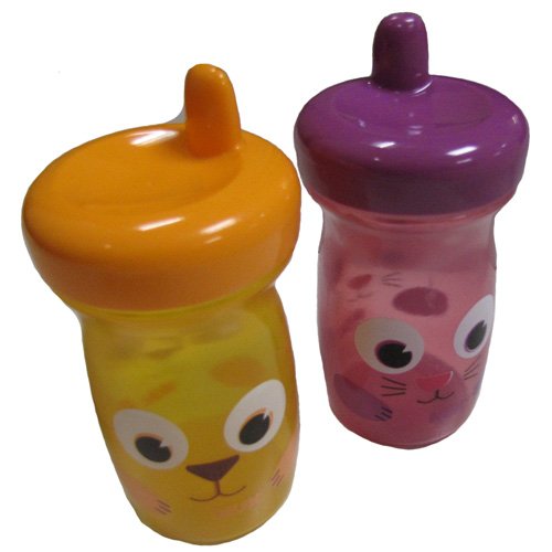 Gerber Graduates BPA Free 2 Pack Sip and Smile Spill Proof Cup, 10 Ounce, Colors May Vary
