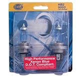 Hella Xenon Blue Headlight Bulb, 9006 Pair, Fog Lights for Dodge Ram Truck 2008 by HELLA