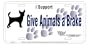 Humane Society of the United States License Plate