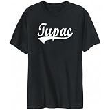 T-Shirt Mens Black  Tupac  Male Names