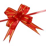 Rosallini Gold Tone Red Gift Wrapping Pull Bow Flower Ribbons 10 Pcs