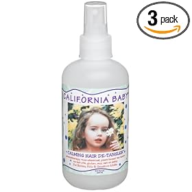 California Baby Hair De-tangler Spray - Calming, 8.5 oz (Pack of 3)