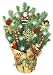 Live Tabletop Christmas Tree with Christmas Decorations & Lights