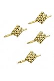 Solid 14k Gold Men's Mesh Stud Set (4)