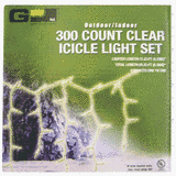 G P Ltd. DBX02-300002 Christmas Icicle Lights, Set of 300