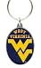 College Team Logo Key Ring - West Virginia Mountaineers
