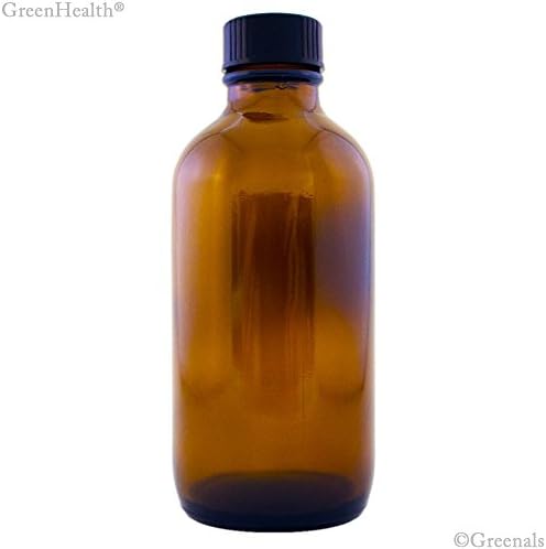 Glass Amber Bottle with Lid 8 Oz - 12 Per Package