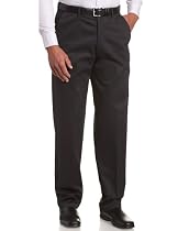 Haggar Men's Work To Weekend Expandable Waist Flat Front Twill Pant