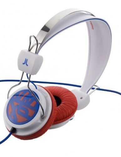WeSC Overlay Circle Bongo Headphone (White  &  Red)