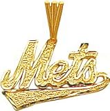 14K Gold MLB New York Mets Logo Charm