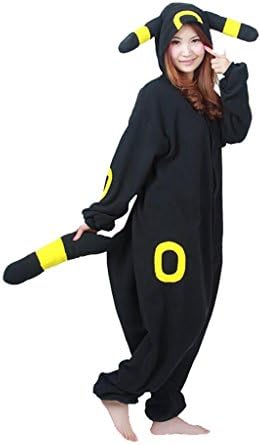 Magydre Halloween Kigurumi Yellow Umbreon Animal Unisex Sleep Wear Pajamas Cosplay XL
