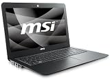 MSI Megabook X340-C7225VHP 34 cm (13,4 Zoll) WXGA Notebook (Intel Celeron M 723 1,4GHz, 2GB RAM, 250GB HDD, Intel GMA 4500MHD, Vista Home Premium) schwarz