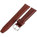 Hadley-Roma Men's MSM881RAC-180 18-mm Honey Oil-Tan Leather Watch Strap