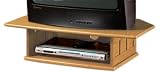 Craftsman Two-tier Tv Turntble For 32 Tv Light Oak