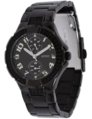 Guess Womens U13586L3 Black Stainless-Steel Quartz Watch with Black Dial