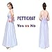 Shimaly® Women's Floor Length Wedding Petticoat Long Underskirt for Formal Dress (XL-3XL, Purple)