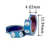 41cn2kB6d3L. SL160  Blue Spacer Round Stainless Steel Mens Hoop Earrings