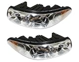 NEW PAIR HEADLIGHT HEAD LAMP 01-04 BUICK LESABRE CUSTOM