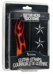 Guitar Straps - Flames and Stars - 2-Pack