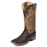 Mens JUSTIN OSTRICH Cowboy Boots Casual BROWN BLACK (Size Run 8 - 13 B D EE) SPR-SUM FAL-WIN by Justin