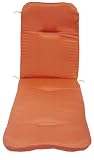 Herringbone Coral Spun Poly Wrought Iron Chaise Cushion
