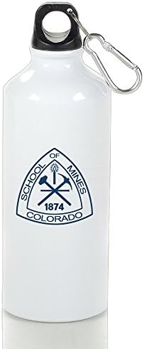 ZOENA Colorado School Of Mines Custom Climbing Kettle Cups White With Carabiner Hook,400-600ml /6.5OZ