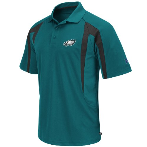 NFL Philadelphia Eagles Classic III Polo (Marine Green/Black, Large)