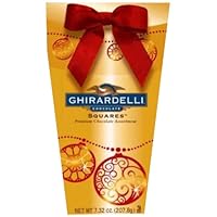 Ghirardelli Chocolate Squares, Assortment, 7.32-Ounce Ornament Ballotin Boxes (Pack of 3)