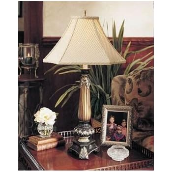 Sedgefield by Adams Carmen Leaf Table Lamp with Hand Painted Finish