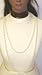 Very Long Shown As Two Strand Ivory Fresh Water Pearl Necklace for Women and Teens