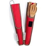 To-Go Ware RePEaT Bamboo Utensil Set with Recycled PET Carrycase, in Cayenne Cover