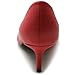 Ollio Women's Shoe D'Orsay Pointed Toe Simple Mid Heel Pump