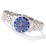 Croton CA201011SSBL Womens Sporty Quartz Stainless Steel Watch