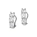 3 Cubic Zirconia 4 1/2 ct. Sterling Silver Earrings