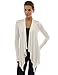 PattyBoutik Women's Drape Front Asym Hem Light Cardigan