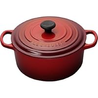 Le Creuset Signature Enameled Cast-Iron 5-1/2-Quart Round French Oven, Cherry