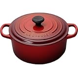 Le Creuset Signature Enameled Cast-Iron 1-Quart Round French (Dutch) Oven, Cherry